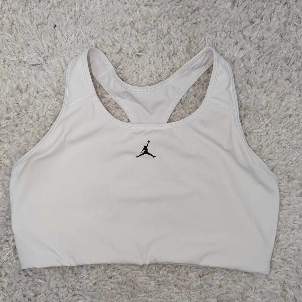 Women's White Sports Bra